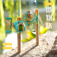 Macaron UL Carbon Lure Fishing Rod for Beginners and Kids, Ultralight Freshwater Fishing Pole Set