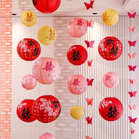 Wedding Celebration Paper Lanterns for Festive Decor and Photo Props