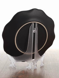 Clear Plastic Display Stand for Decorative Plates, Photo Frames, and Art