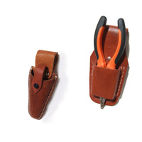 Thickened Cowhide Electrician Tool Pouch with Single Pocket for Pliers Wrenches