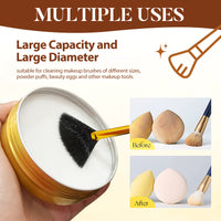 Vianomi Makeup Brush and Sponge Cleaning Soap with Scrubber Pad, 100g
