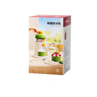 Kids' Hand-Crank Shaved Ice Machine Toy Set with Ice Trays and Spoon