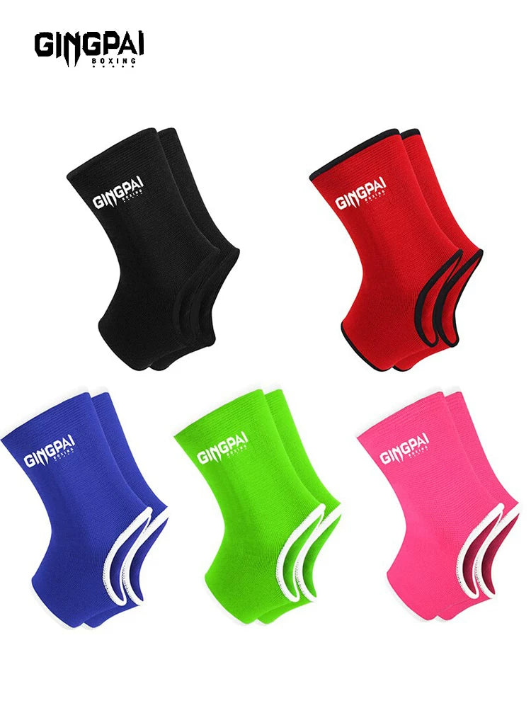 Boxing Ankle Support Muay Thai MMA Kickboxing Foot Protector Gel Padded Gloves Set for Adults & Kids