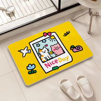 Diatomaceous Earth Absorbent Bath Mat for Bathroom and Toilet