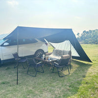 SUV Car Side Awning 210D Oxford Cloth Black Glue Waterproof Outdoor Camping Tent