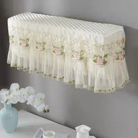 Air Conditioner Dust Cover with Anti-Direct Blow Feature, Full Coverage Wall-Mounted AC Unit Protector