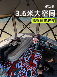 Automatic SUV Tailgate Tent Hexagonal Camping Shelter with Rainproof Cover