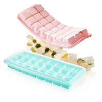 Food-Grade Silicone Ice Cube Tray with Press-Type Storage Box, Large Capacity Ice Maker