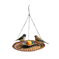 Hanging Iron Art Bird Feeder for Garden & Patio Decoration
