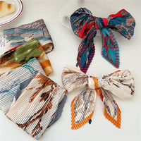 70cm Pleated Square Scarf for Women - Fashionable Necktie, Headband, or Decorative Accessory