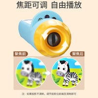 Kids Projector Flashlight Toy with 8-20 Themes, Early Education Story Machine & Starry Sky Lamp, Gift for Boys & Girls