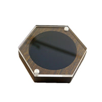 Ebony Wood Coin Display Case with Acrylic Lid for Commemorative Coins Medals Badges