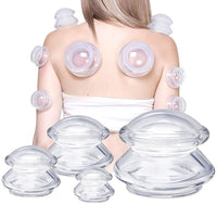 High Transparency Silicone Cupping Set - Strong Suction Elastic Cupping Cups for Body Massage and Negative Pressure Therapy