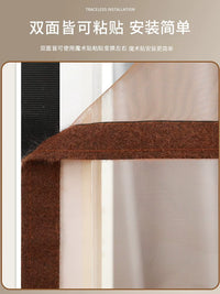 Magnetic Screen Door with Full Magnetic Strips, Reinforced Mesh, Self-Adhesive, Punch-Free Installation for Home