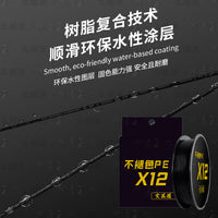 High-Strength X8/X12 Braided PE Fishing Line for Lure and Thunder Fishing, Fade-Resistant