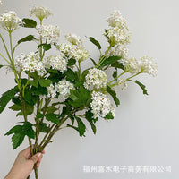 Artificial Snowball Hydrangea Stem for Home Decor and Photography Props