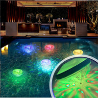 LED Submersible Floating Pool Light with RGB Color Changing for Bathtub, Spa, and Fountain