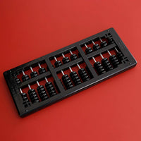 Kids Abacus for Early Math Learning, 7-Bead 13-Column Plastic Abacus for Elementary School Students