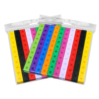 Educational Number Building Blocks Set with Stickers for Kids, Geometric Square Blocks, Math Learning Toy