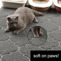 XL Cat Litter Mat - Phthalate-Free, Easy Clean, Durable & Soft Paw Protection
