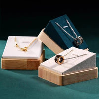 Multi-Color Necklace Display Stand Single Pendant Holder Jewelry Organizer