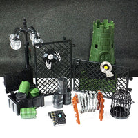 Miniature Barricade Net Building Block Accessories for Game Scene DIY