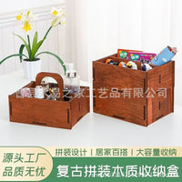 Vintage Desktop Storage Box, High-Value Bedroom Office Supplies Sundries Organizer