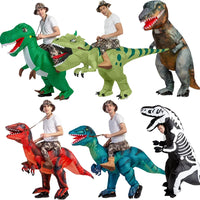 Inflatable Dinosaur Rider Costume for Halloween and Parties