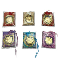 Lucky Cat Amulet Charm for Health, Success, and Good Fortune - Car & Bag Hanging Ornament