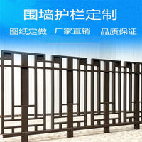 Wrought Iron Fence Panel for Industrial, Residential, and Garden Use - Zinc Steel Anti-Corrosion Coated