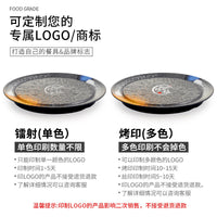 Melamine Dinner Plate Round Steak Serving Tray for Restaurant and Home Use