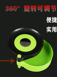 Fishing Chair Bait Tray Aluminum Alloy Ground Insert or Chair Mount Bait Plate for Outdoor Fishing