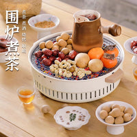 Portable Electric Grill and Tea Stove for Outdoor Indoor Camping BBQ and Tea Boiling