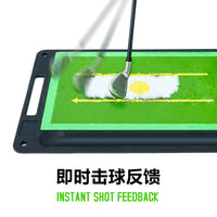 Golf 3-in-1 Hitting Mat with Swing Trace Feedback for Practice and Training