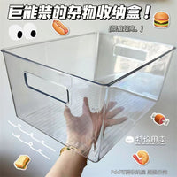 Clear Acrylic Book Storage Box for Desktop Organization