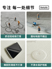 Absorbent Non-Slip Bathroom Mat for Toilet, Shower, and Vanity Areas