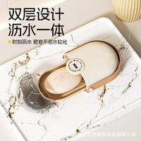 Portable Travel Soap Dish with Lid and Drain, Mini Sealed Soap Box for Bar Soap