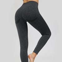 Women's High-Waisted Tummy Control Butt Lift Yoga Leggings with Snowflake Smile Pattern
