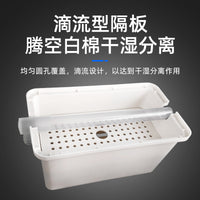 Aquarium Waterfall Filter Box for Turtle Tanks and Low Water Level Fish Tanks, Wall-Mounted Drip Filter