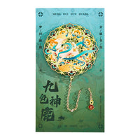 Dunhuang Style Metal Bookmark with Traditional Chinese Design, Nine-Colored Deer Flying Apsaras Creative Souvenir