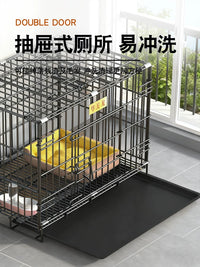 Pet Dog Crate with Toilet Tray for Small to Medium Dogs