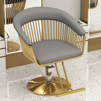 Luxury Vintage Barber Chair for Salon Hair Styling, Perming, and Dyeing