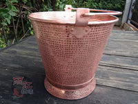 Handmade Thickened Copper Bucket for Water, Soup, or Ice - Pure Red Copper or Brass
