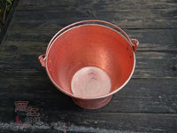 Handmade Thickened Copper Bucket for Water, Soup, or Ice - Pure Red Copper or Brass