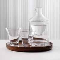 Japanese Style Crystal Glass Sake Decanter with Ice Chiller