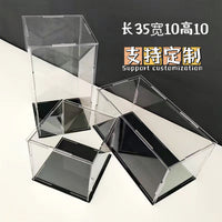 Acrylic Display Case for 1:87 Car Models & Figurines, Dustproof Rectangular Storage Box