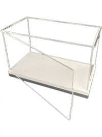 Clear Acrylic Display Case with Hinged Door for Collectibles, Action Figures, Model Cars, and Building Blocks