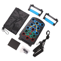 Portable Push-Up Board with Resistance Bands for Home Muscle Training