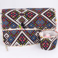 Sewing Machine Dust Cover with Storage Pockets, Foldable Nordic Style Protective Cover