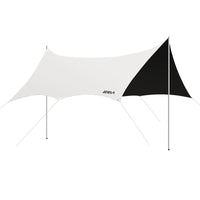 Primitive Man Hexagonal Sunshade Tarp Tent with Black Glue Coating for Outdoor Beach Camping